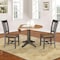 International Concepts Round Round 42 in. Dual Drop Leaf Dining Table with 2 Splatback Chairs in Hickory/Washed Coal, Wood K45-42DPT-27B-C10-2 - alternate 7